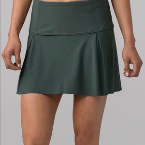 Lululemon Lost In Pace Olive Green Tennis Skort
